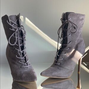 Rue21 Charcoal Lace-Up Women's Boots